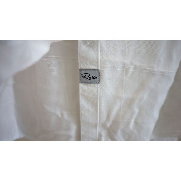 Rails 100-550-1410 Women Sz S Hunter Ivory Check Button Up L/S Shirt $158+ - Picture 5 of 12